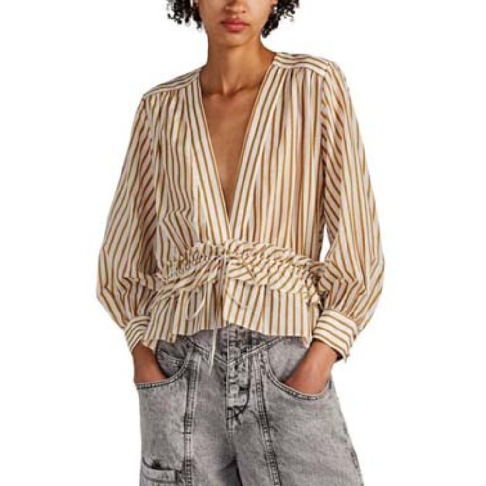 NWT Robert Rodriguez Mariel Striped Blouse